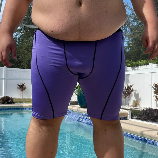 Outlined Compression Short - Jackfruit