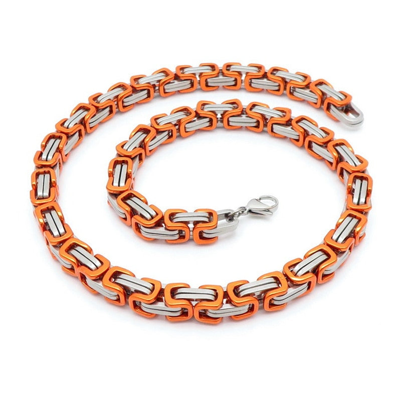 Byzantine Box Collar Chain - Jackfruit