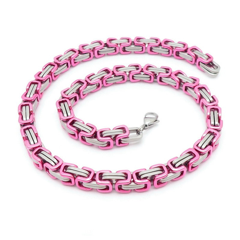 Byzantine Box Collar Chain - Jackfruit