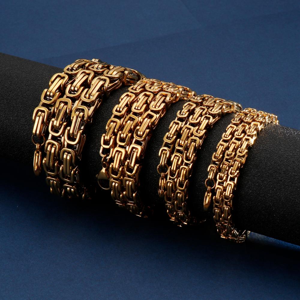 Byzantine Box Collar Chain - Jackfruit