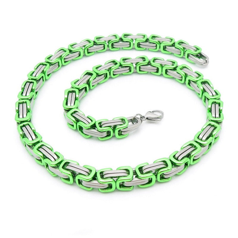 Byzantine Box Collar Chain - Jackfruit
