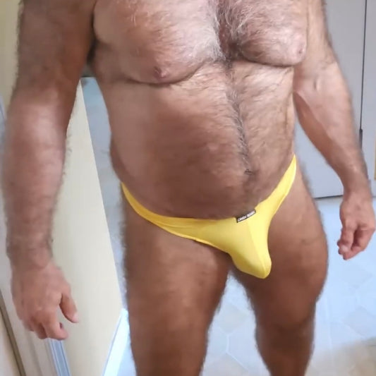 Solid Swim Thong - Jackfruit
