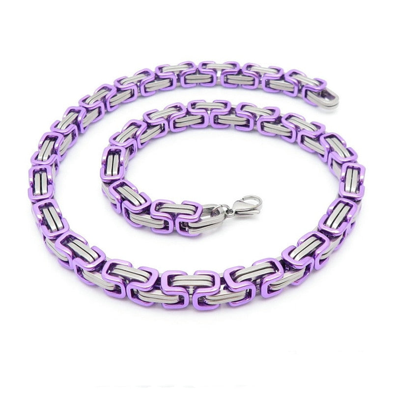 Byzantine Box Collar Chain - Jackfruit